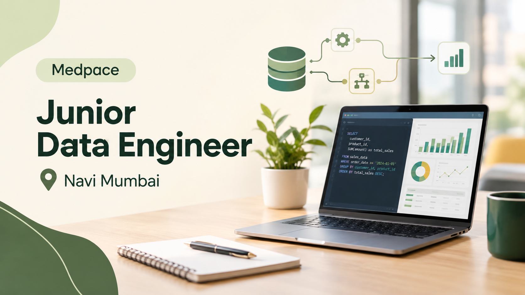 Medpace Junior Data Engineer Job in Navi Mumbai