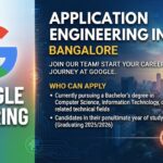 Google Recruitment for Graduates: Application Engineering Intern 2027 -Present Pursing is Also Eligible