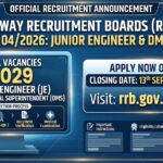 RRB JE Recruitment 2026