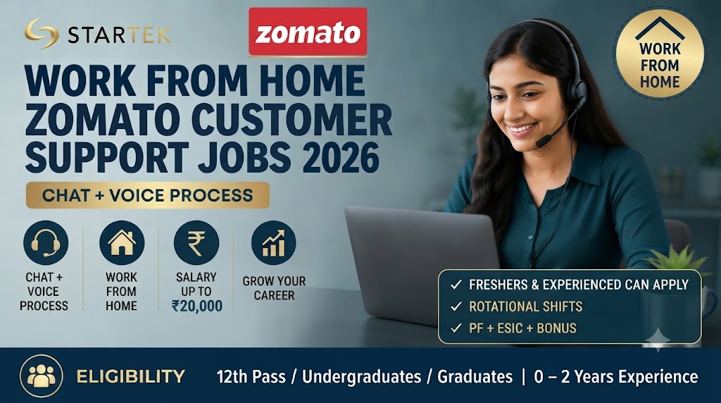 Work From Home for Zomato