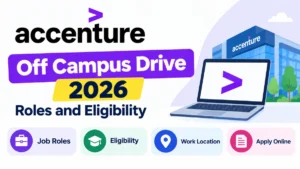 Accenture Off Campus Drive 2026: Roles and Eligibility