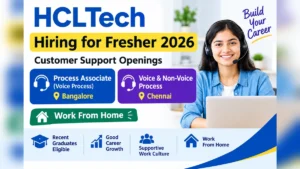 HCLTech Hiring for Fresher 2026: Process Associate and Voice/Non-Voice Roles