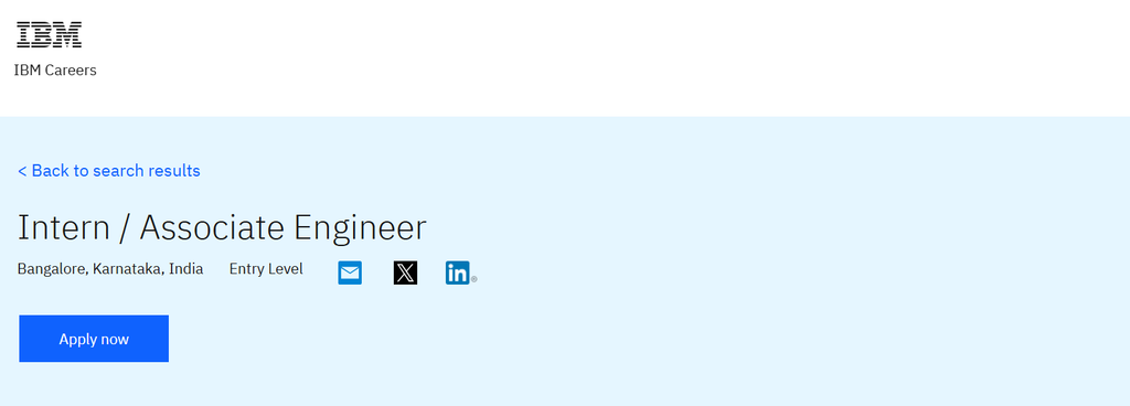 IBM Associate Engineer 2027: Job ID 137023 , IBM Internship 1 IBM Associate Engineer 2027: Job ID 137023 , IBM Internship